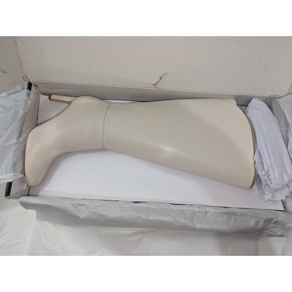 Nine West Sancha Womens Size 9.5 Cream Knee High Stiletto Heel Boots - NIB - Picture 9 of 11
